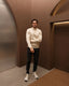 Beige Knitted Quarter Zip