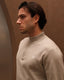 Grey Oat Knitted Quarter Zip
