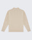 Beige Knitted Quarter Zip