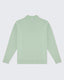 Light  Green Knitted Quarter Zip