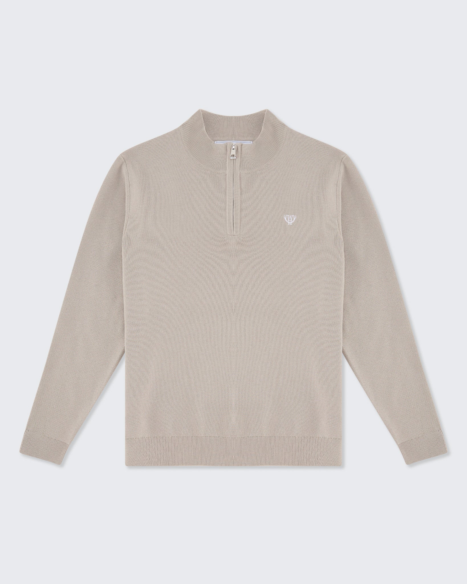 Grey Oat Knitted Quarter Zip – Walker & Hunt