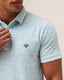 Textured Polo- Aqua Blue