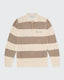 Rugby Knit - Mocha & Cream