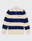 Rugby Knit- Navy & Cream