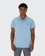 Pique Stretch Polo- Light Blue