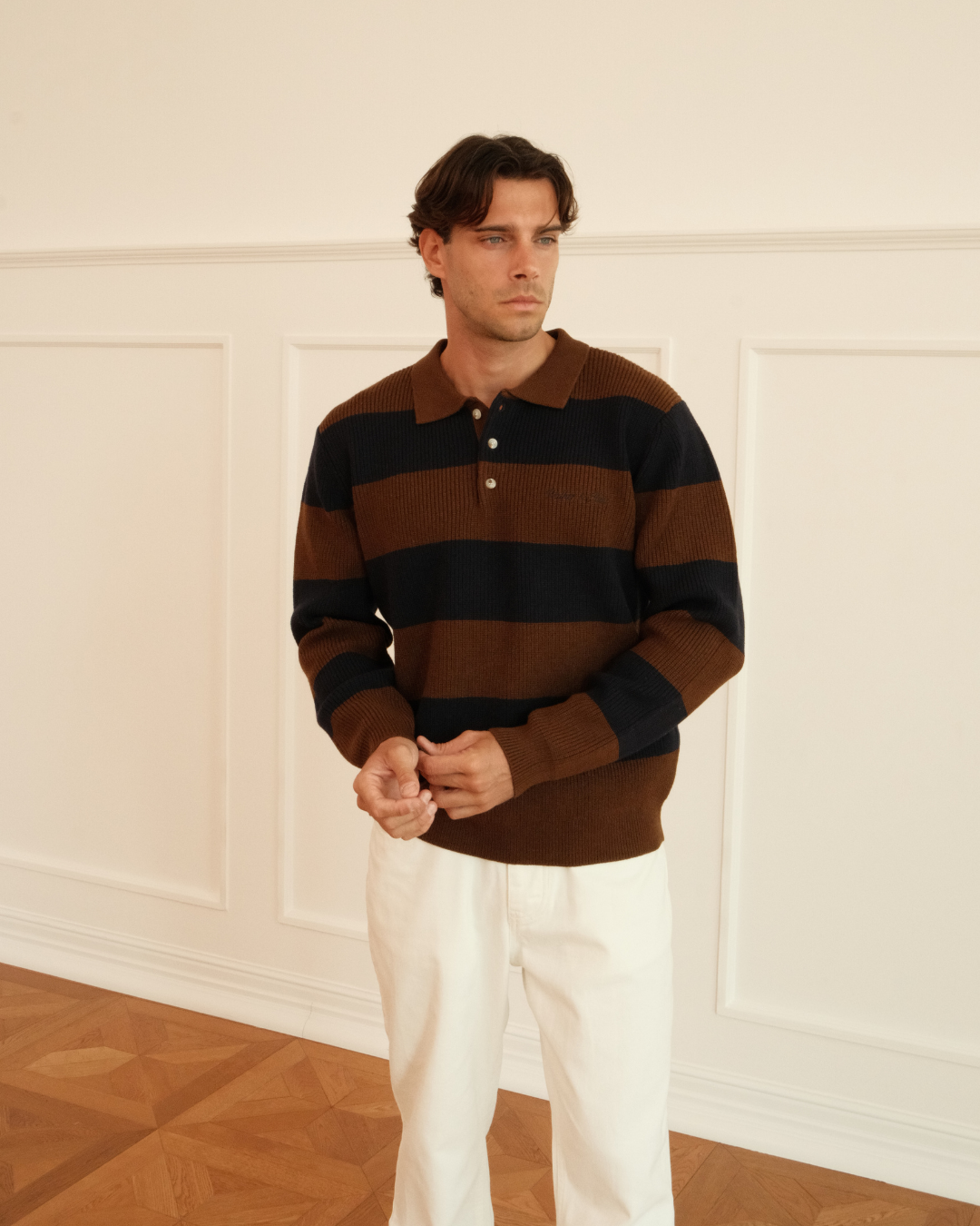Lando Knit - Brown & Navy