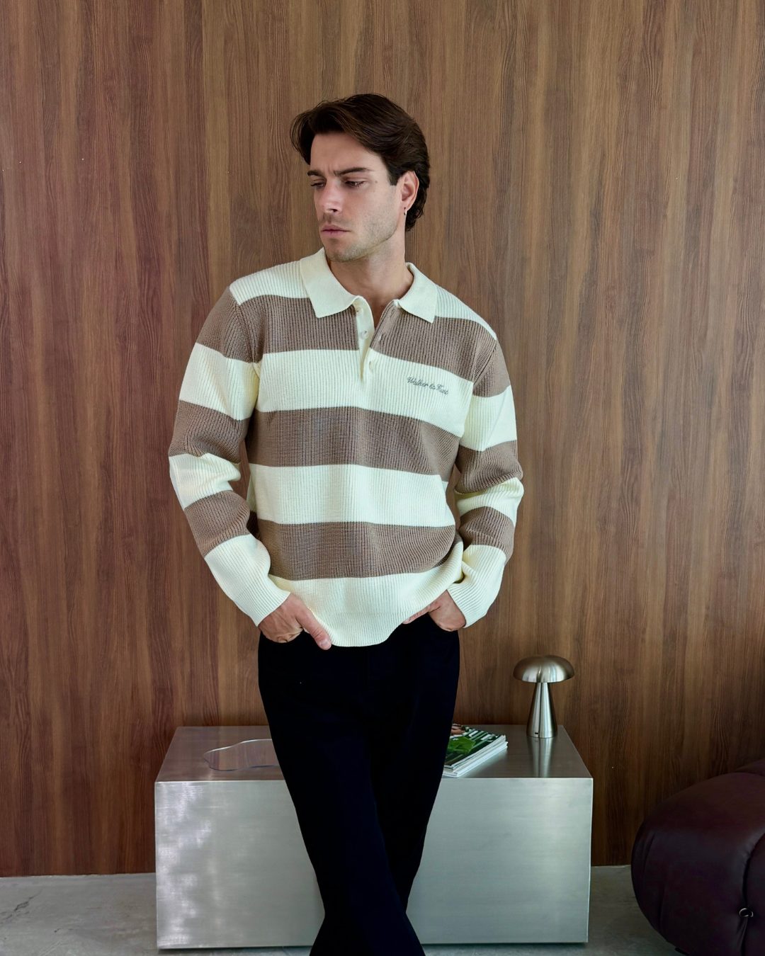 Oversized Lando Knit - Mocha & Cream