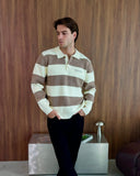Oversized Lando Knit - Mocha & Cream