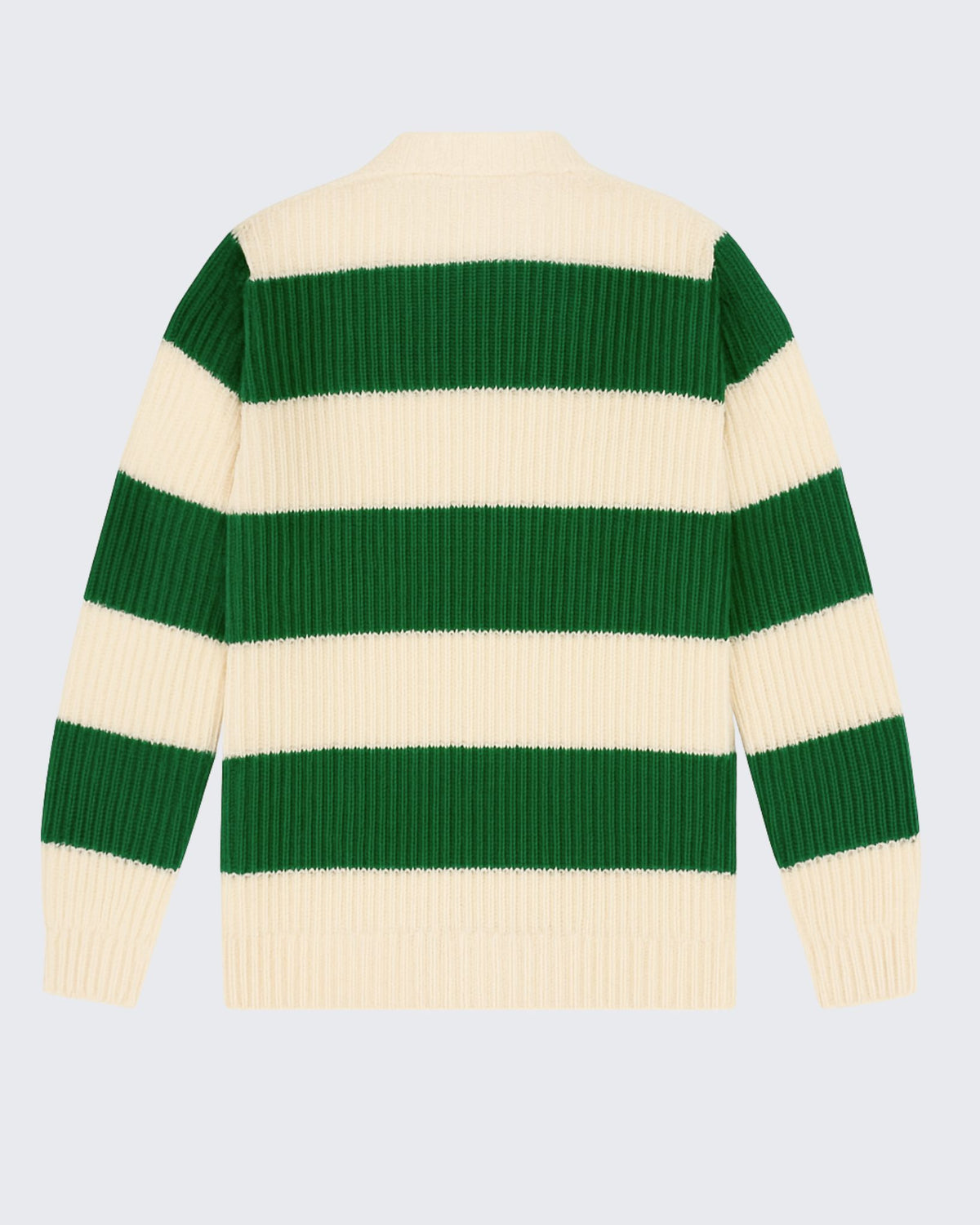 Oversized Lando Knit - Emerald Green & Cream