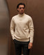 Beige Knitted Half Zip