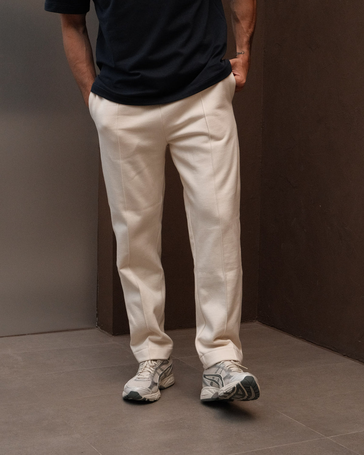 Relaxed Fit Sweatpant- Beige