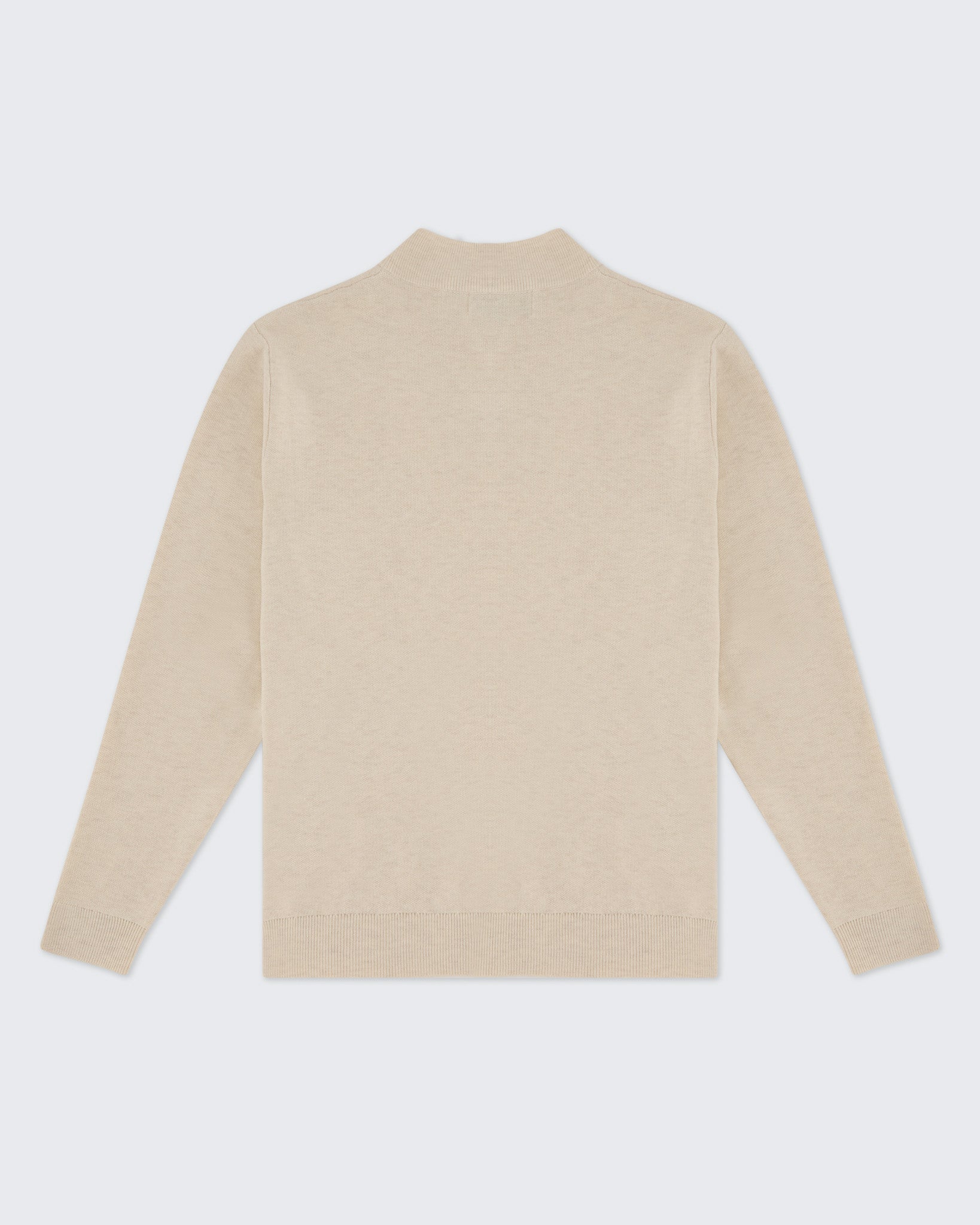 Beige Knitted Quarter Zip – Walker & Hunt