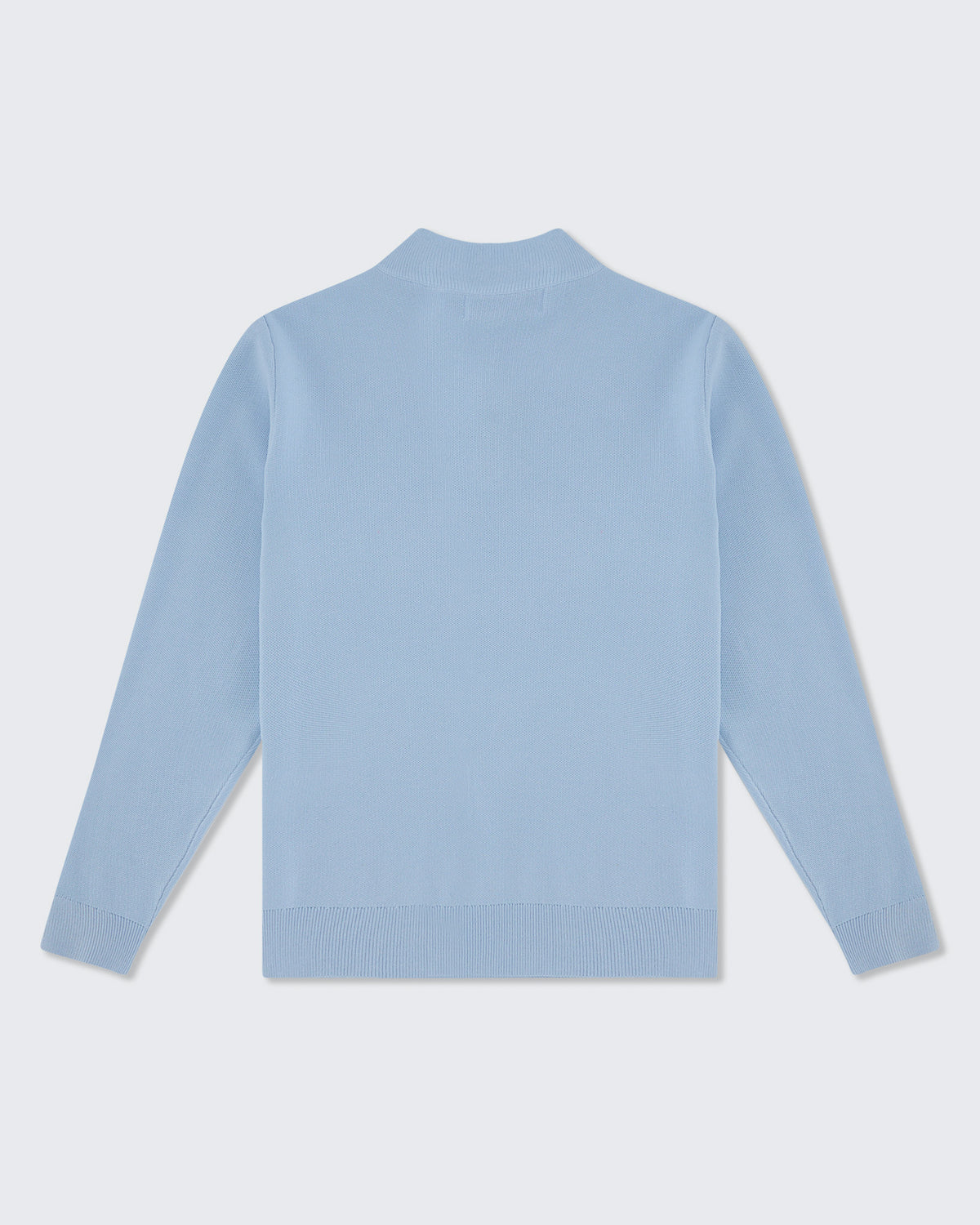 Blue Knitted Half Zip