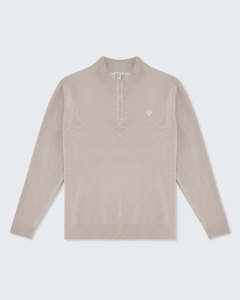 【祝日限定価格】OUAT  ZIP KNIT サイズ2 Grey Oat Knitted Quarter Zip – Walker & Hunt