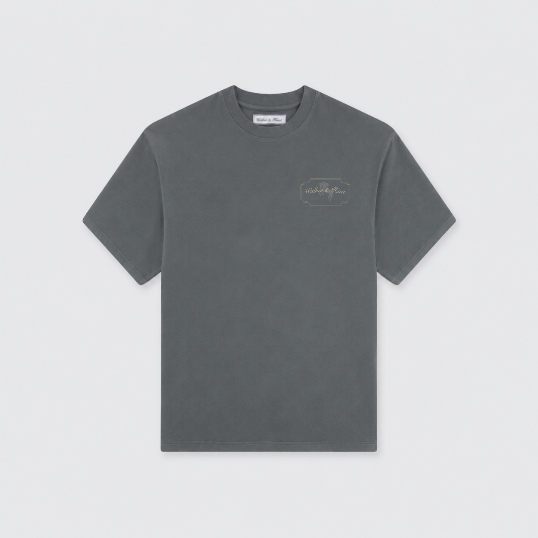 Le Mon Patch Tee — Stone Grey
