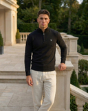Huxley Quarter Zip - Black