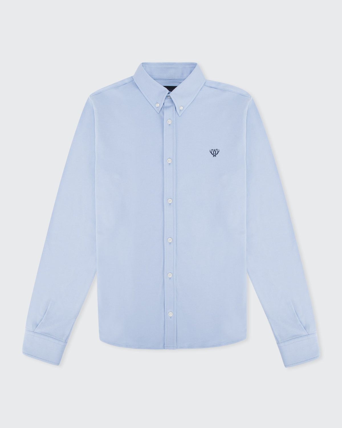 Piqué Stretch Shirt- Light Blue