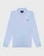 Long Sleeve Polo- Light Blue