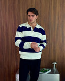 Oversized Lando Knit- Navy & Cream
