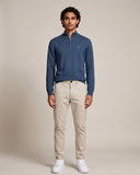 Huxley Quarter Zip - Mid Blue