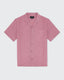 Oversized Cuban Shirt- Dusky Pink