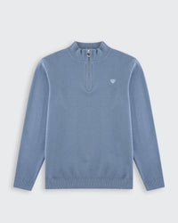 Huxley Quarter Zip - Steel Blue