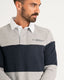 Grey Striped Rugby Shirt