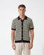 Striped Knitted Shirt - Black