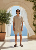 Seersucker Shirt - Stone