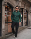 Dark Green Understated Hoodie