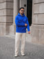 Script Hoodie- Cobalt Blue