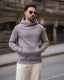 Sudadera con capucha Script - Gris pizarra