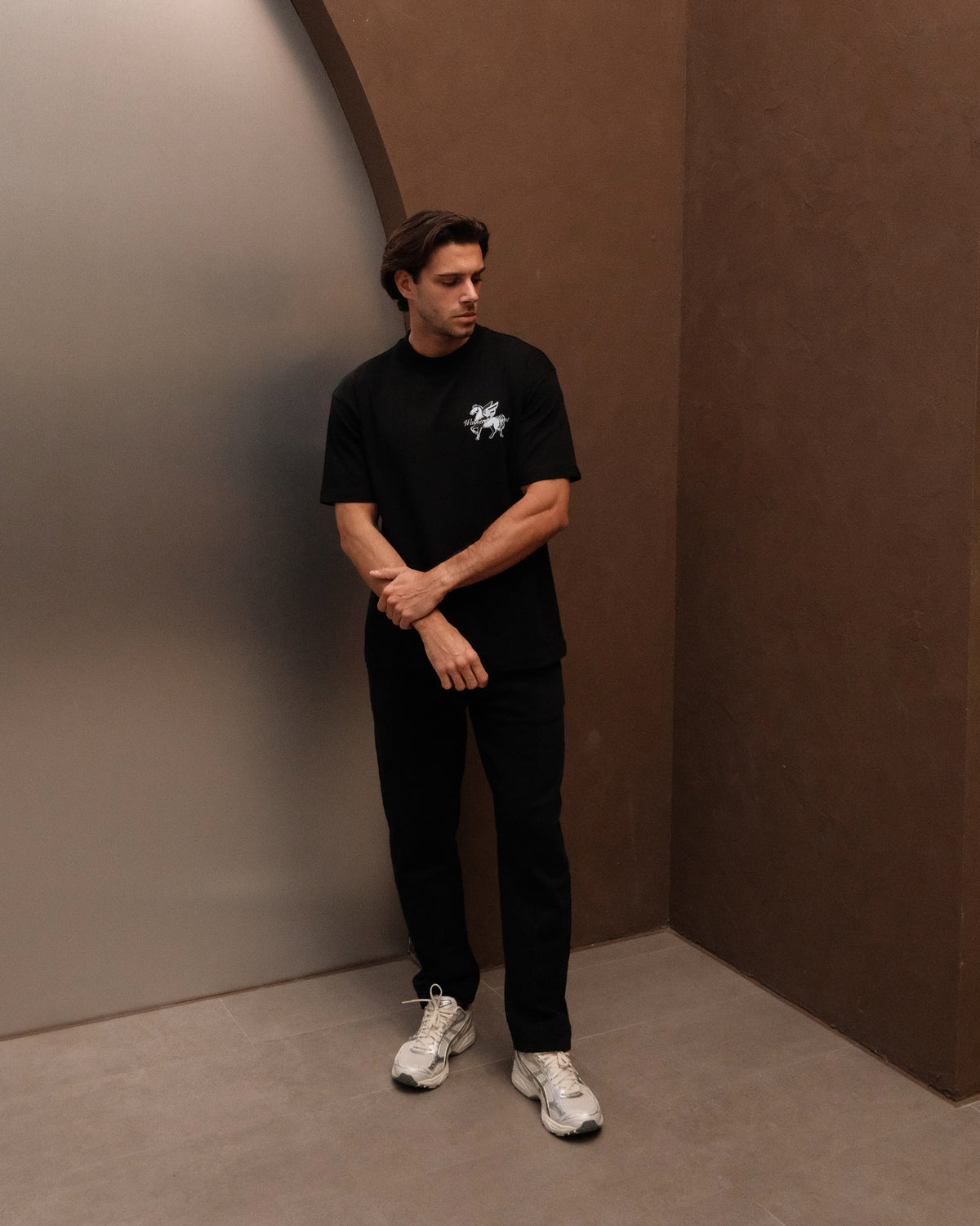 Relaxed Fit Sweatpant- Black