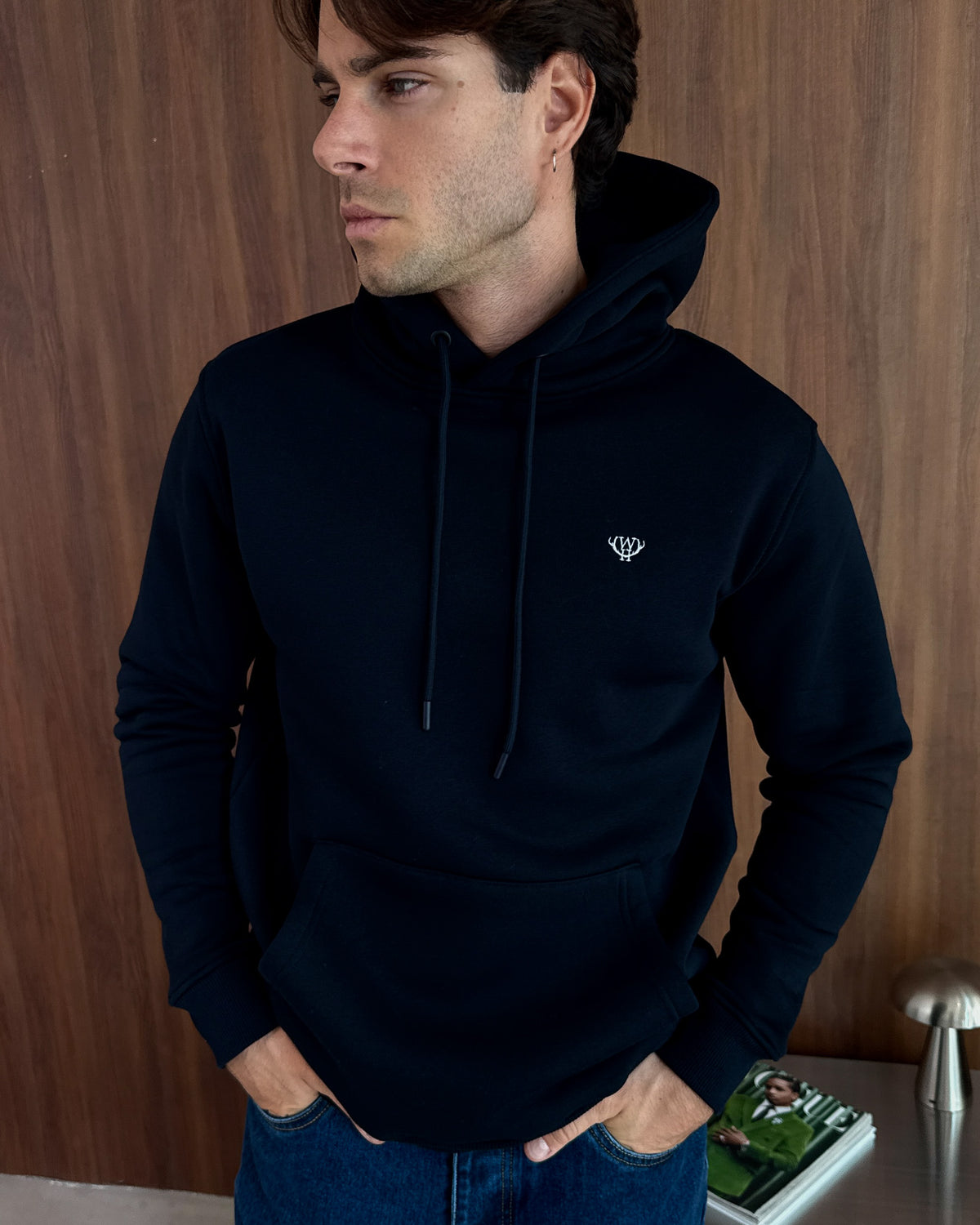 Navy Understated Hoodie