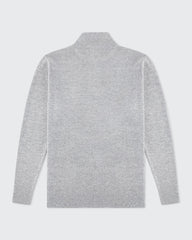 Grey Knitted Half Zip