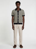 Striped Knitted Shirt - Black