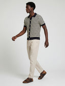 Striped Knitted Shirt - Black