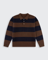 Oversized Lando Knit - Brown & Navy