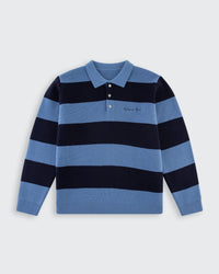 Oversized Lando Knit - Steel & Navy