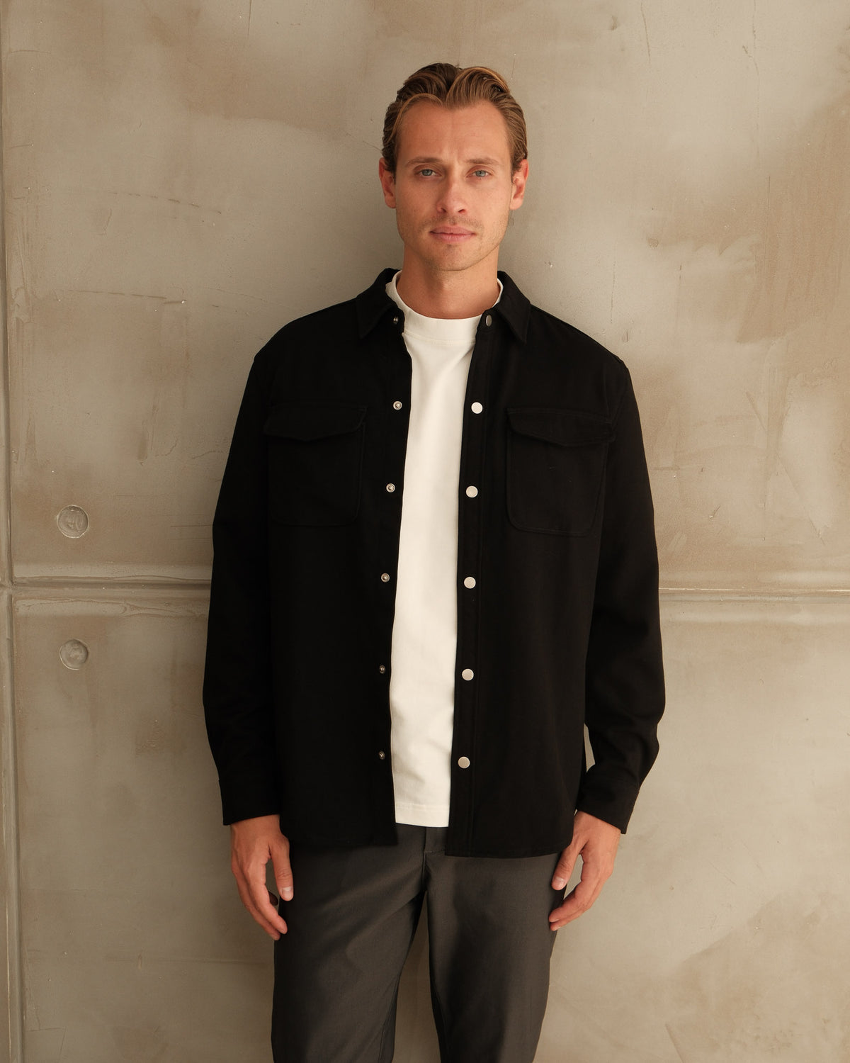 Mason Overshirt- Black