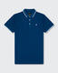 Textured Polo- Midnight Blue