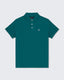 Textured Polo- Midnight Green