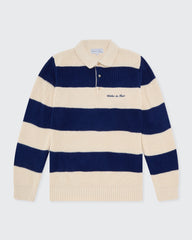 Striped Knit Jumper- Navy & Cream