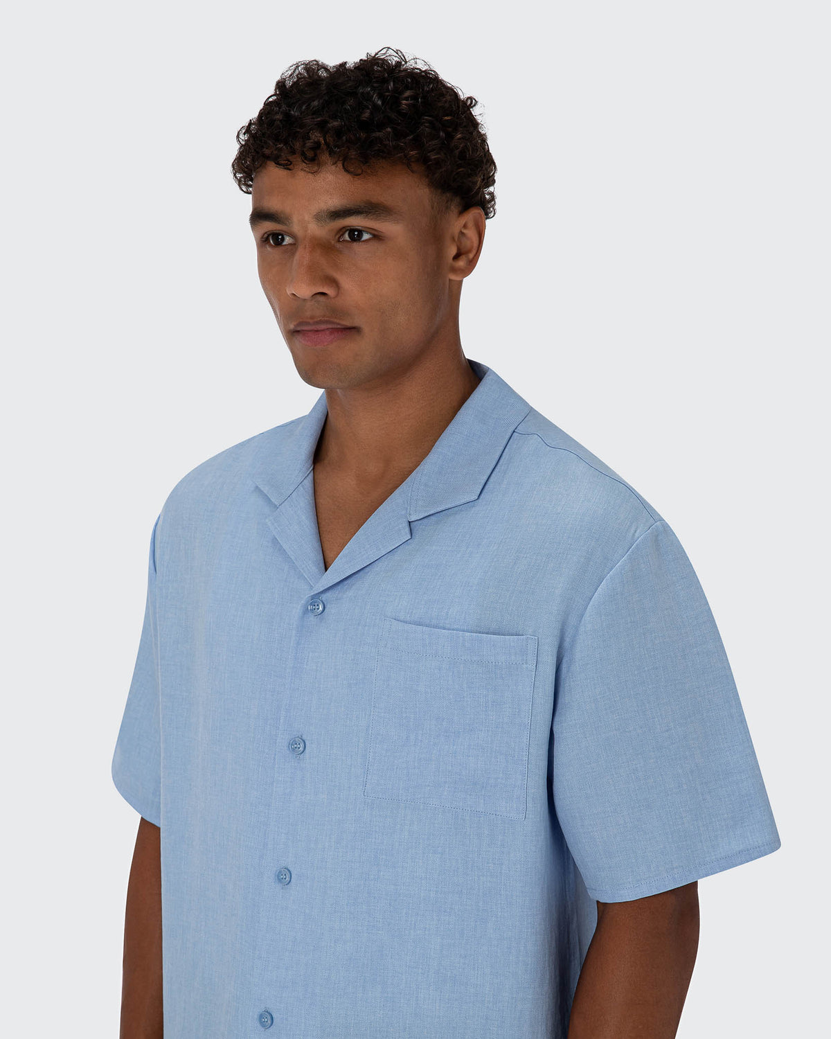 Cuban Shirt- Light Blue