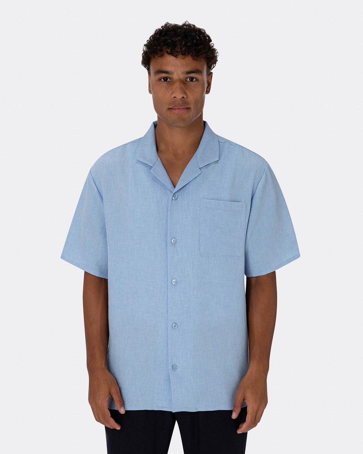 Cuban Shirt- Light Blue