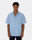 Oversized Cuban Shirt- Light Blue