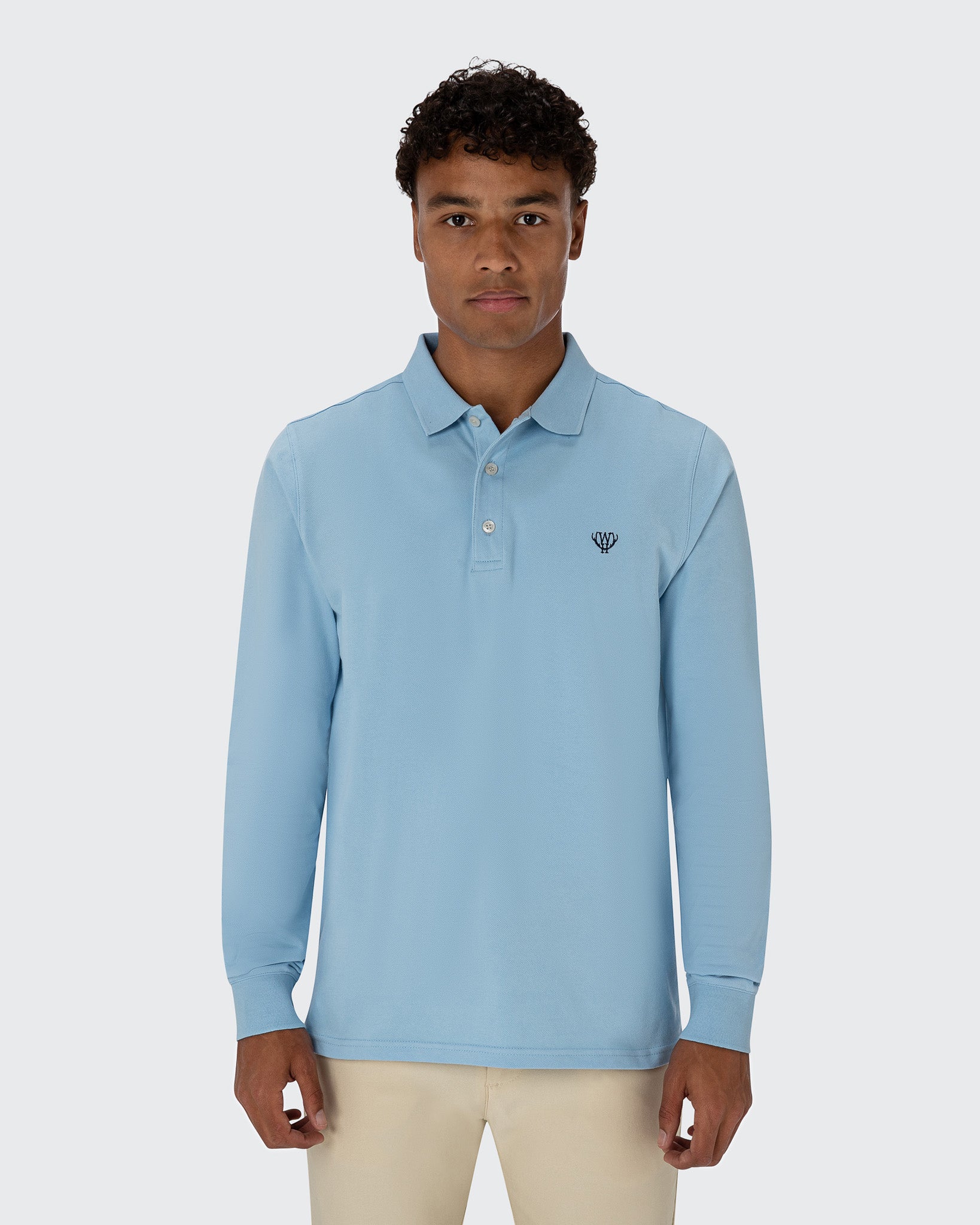 Long Sleeve Polo Outfit Baby Blue Polo Shirt Mens Polo Ralph