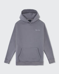 Sudadera con capucha Script - Gris pizarra