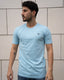 Light Blue Subtle Tee - Walker & Hunt T-Shirts