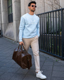 Signature Crew - Light Blue - Walker & Hunt Sweaters